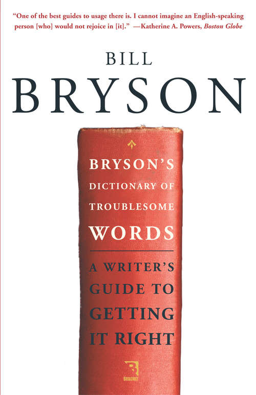 Book cover of Bryson's Dictionary of Troublesome Words