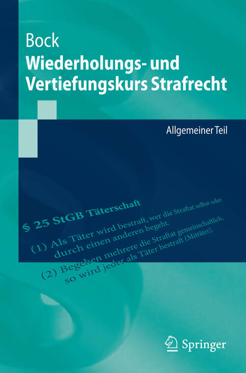 Book cover of Wiederholungs- und Vertiefungskurs Strafrecht: Allgemeiner Teil