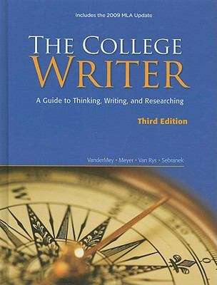 Book cover of The College Writer: A Guide to Thinking, Writing, and Researching