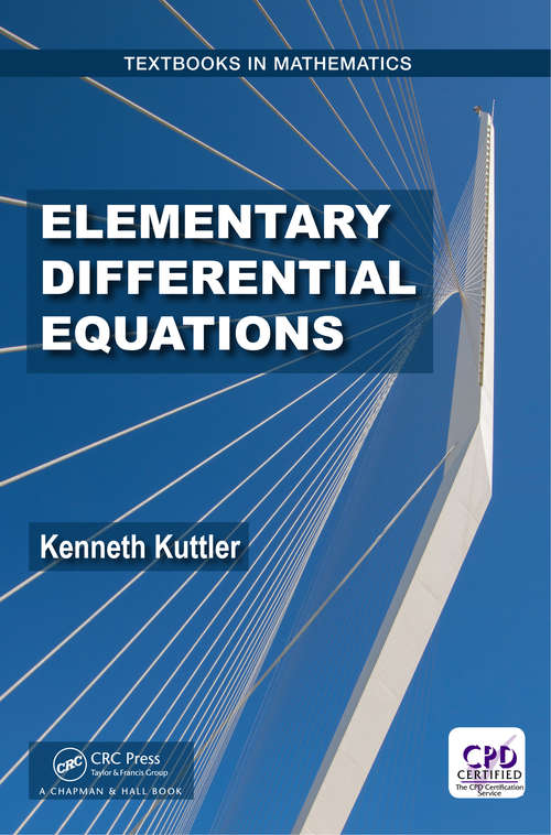 Book cover of Elementary Differential Equations (Textbooks in Mathematics)