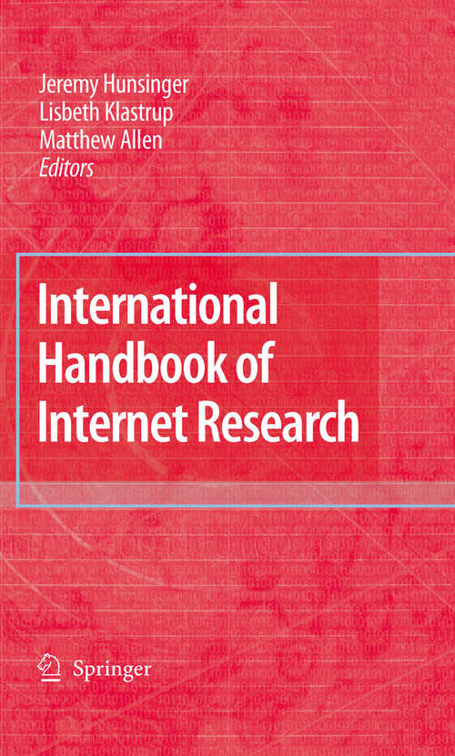 Book cover of International Handbook of Internet Research