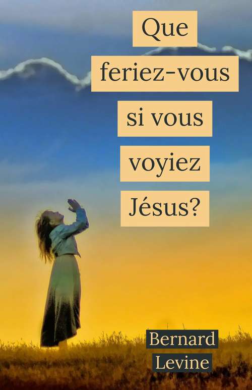Book cover of Que feriez-vous si vous voyiez Jésus?