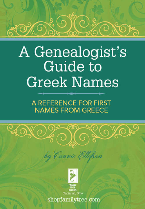 Book cover of A Genealogist's Guide to Greek Names