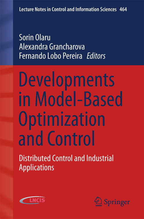 Book cover of Developments in Model-Based Optimization and Control