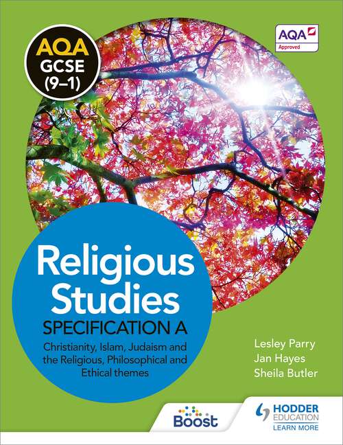 Cover image of AQA GCSE (9-1) Religious Studies Specification A Christianity, Islam, Judaism and the Religious, Philosophical and Ethical Themes