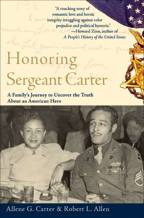 Book cover of Honoring Sergeant Carter: A Family's Journey to Uncover the Truth About an American Hero