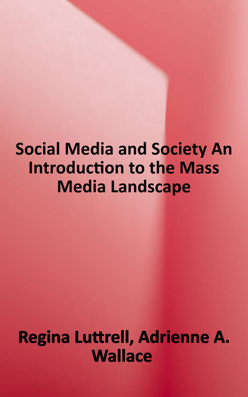 Book cover of Social Media and Society: An Introduction to the Mass Media Landscape