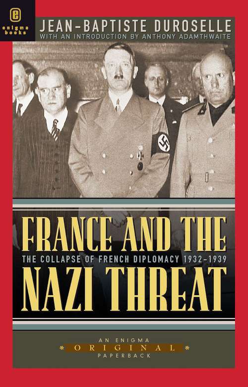 Book cover of France and the Nazi Threat