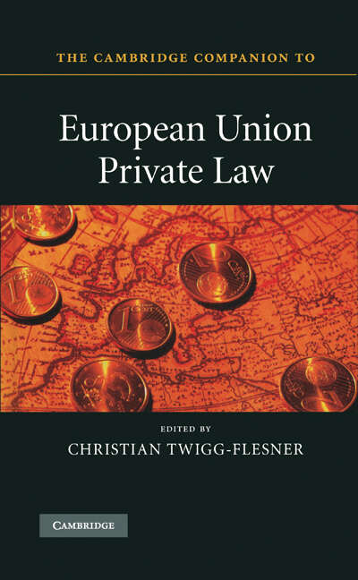 Book cover of The Cambridge Companion to European Union Private Law
