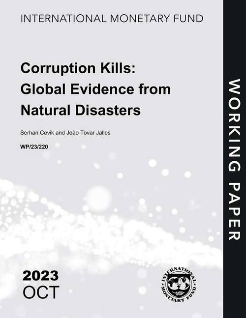 Book cover of Corruption Kills: Global Evidence from Natural Disasters