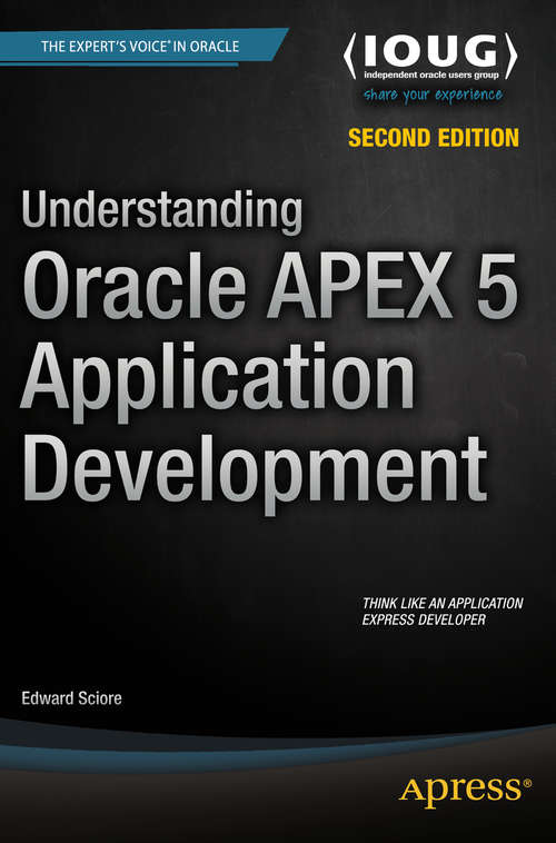 Book cover of Understanding Oracle APEX 5 Application Development