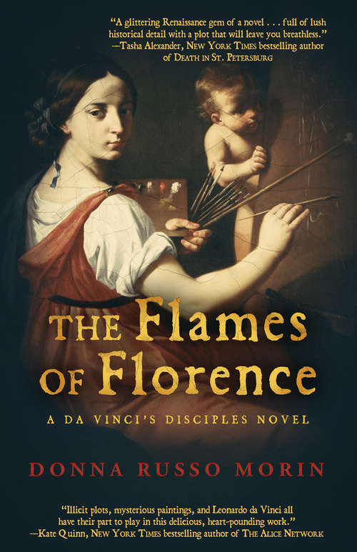 Book cover of The Flames of Florence: A Da Vinci's Disciples Novel (The Da Vinci's Disciples Novels #3)