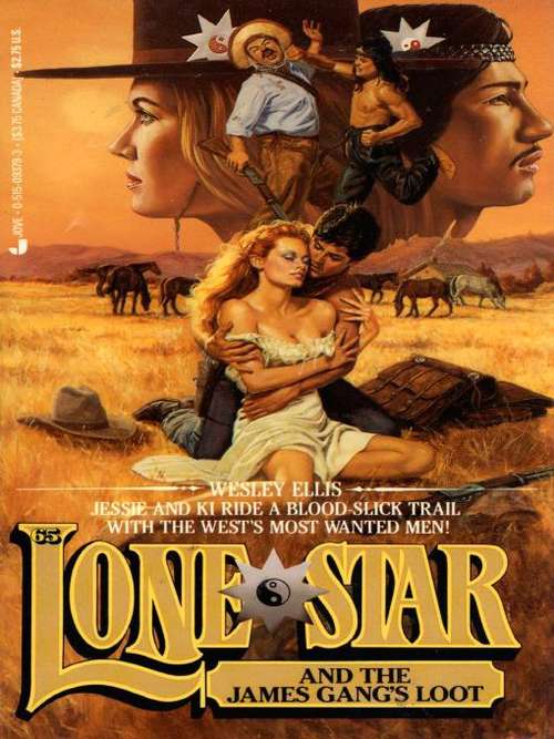 Book cover of Lone Star and the James Gang's Loot (Lone Star #65)