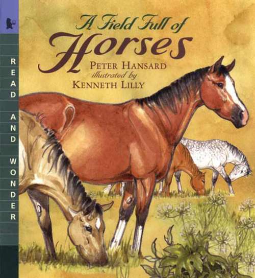 Book cover of A Field Full of Horses: Read And Wonder (Fountas & Pinnell LLI Blue: Level M)