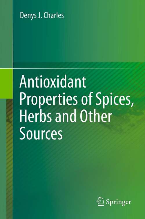 Book cover of Antioxidant Properties of Spices, Herbs and Other Sources