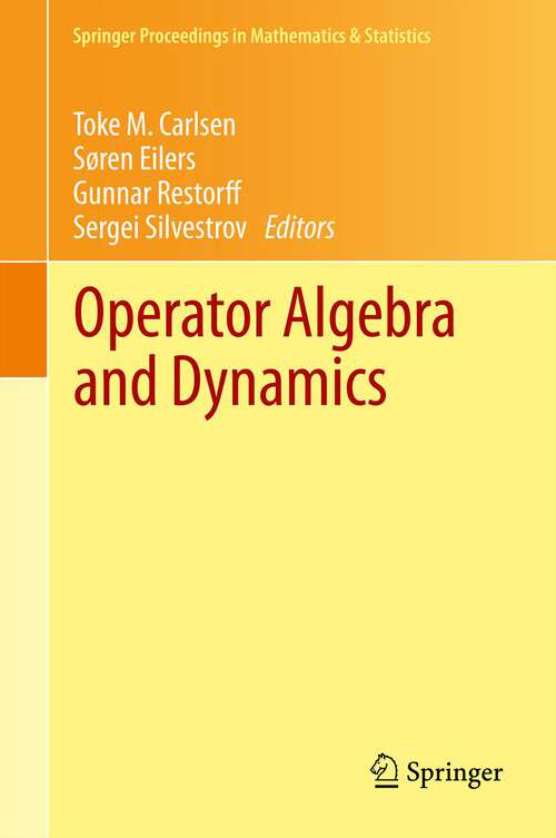 Book cover of Operator Algebra and Dynamics