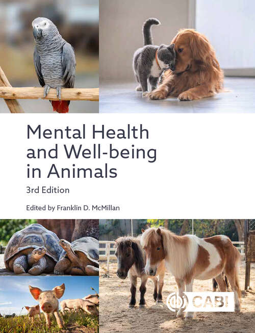 Book cover of Mental Health and Well-being in Animals (3)