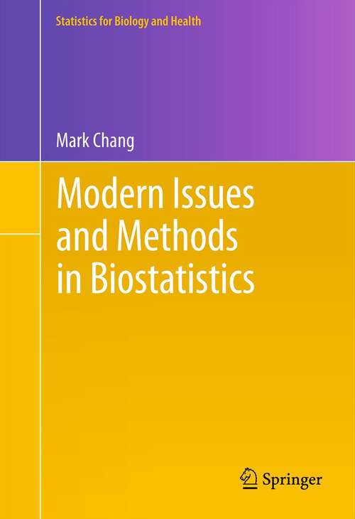 Book cover of Modern Issues and Methods in Biostatistics