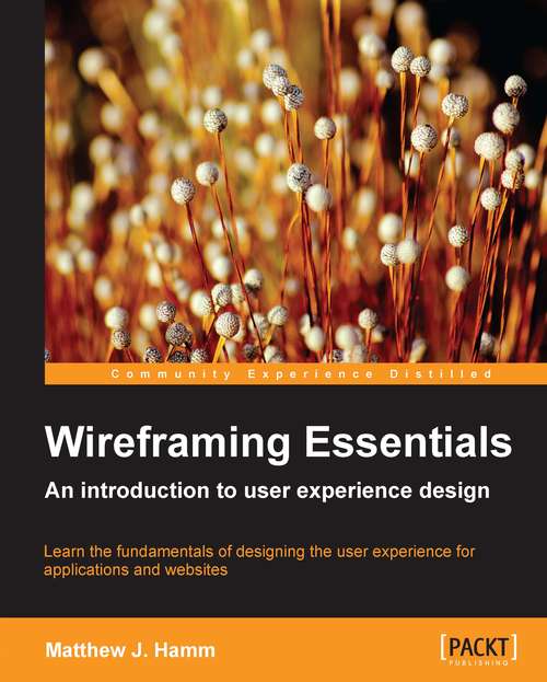 Book cover of Wireframing Essentials
