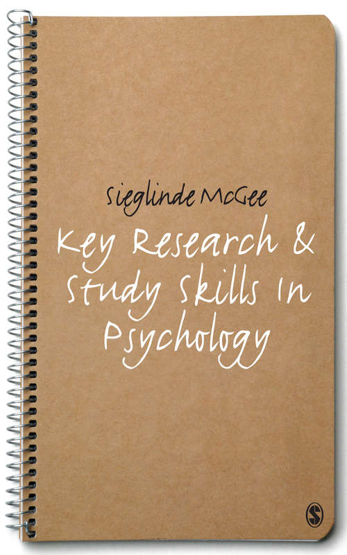 Book cover of Key Research and Study Skills in Psychology