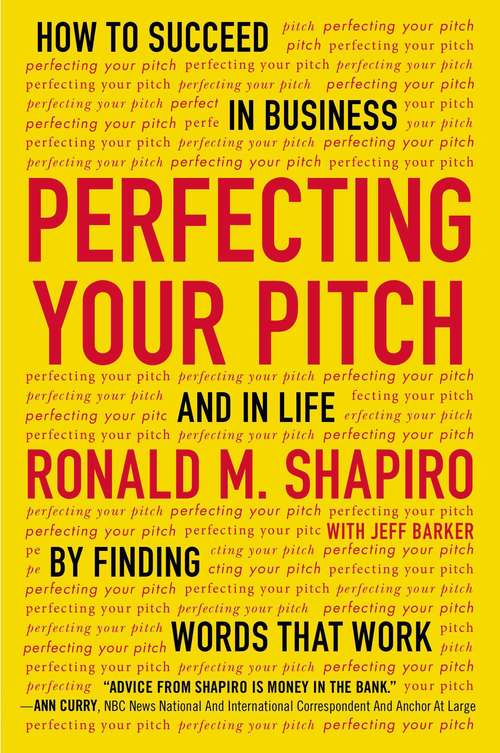 Book cover of Perfecting Your Pitch