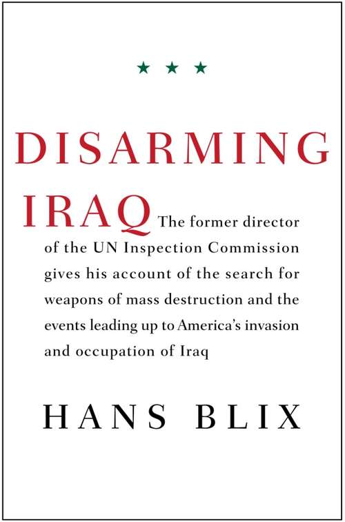 Book cover of Disarming Iraq
