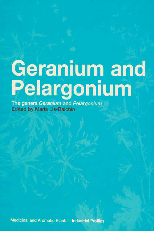 Book cover of Geranium and Pelargonium: History of Nomenclature, Usage and Cultivation (1)