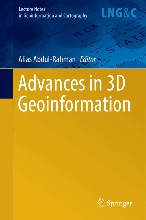 Book cover of Advances in 3D Geoinformation