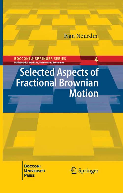 Book cover of Selected Aspects of Fractional Brownian Motion