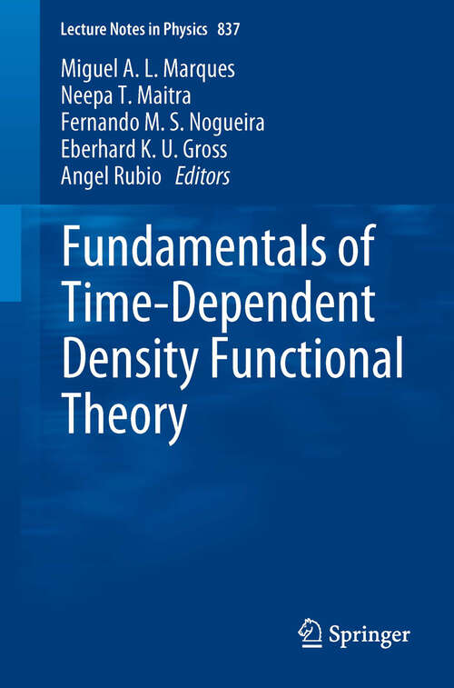 Book cover of Fundamentals of Time-Dependent Density Functional Theory