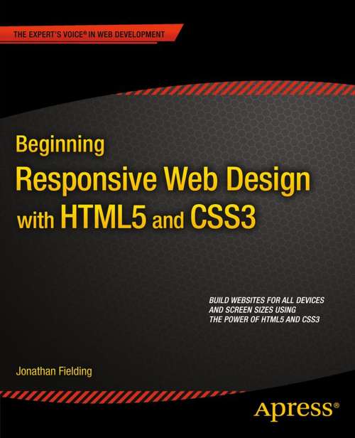 Book cover of Beginning Responsive Web Design with HTML5 and CSS3
