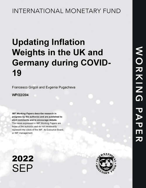 Book cover of Updating Inflation Weights in the UK and Germany during COVID-19 (Imf Working Papers)
