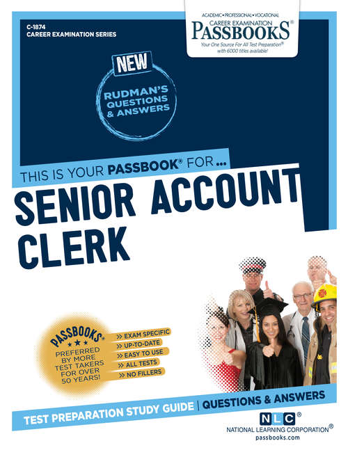 Book cover of Senior Account Clerk: Passbooks Study Guide (Career Examination Series: C-1874)