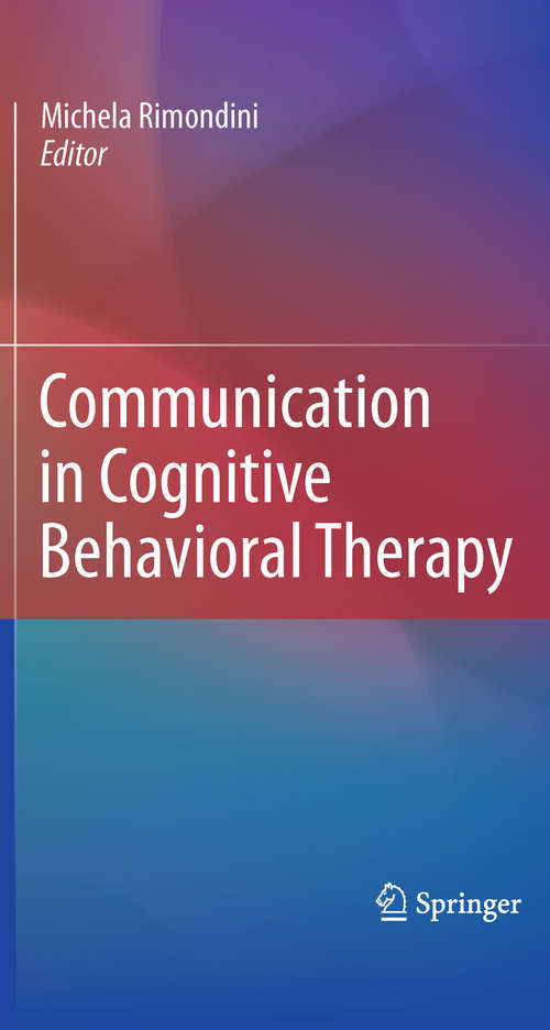 Book cover of Communication in Cognitive Behavioral Therapy