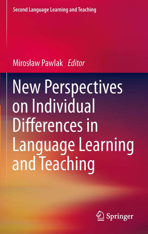 Book cover of New Perspectives on Individual Differences in Language Learning and Teaching