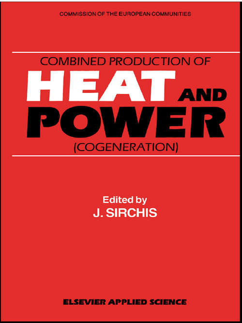 Book cover of Combined Production of Heat and Power