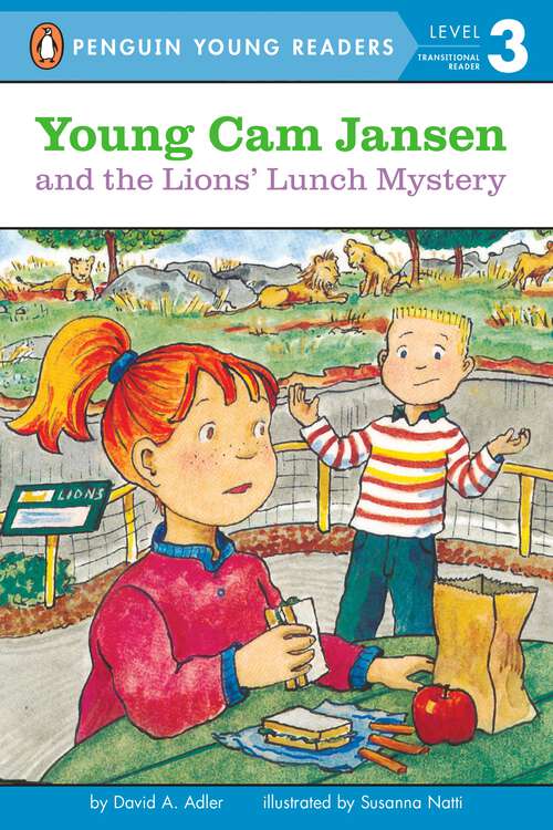 Book cover of Young Cam Jansen and the Lions' Lunch Mystery (Young Cam Jansen #13)