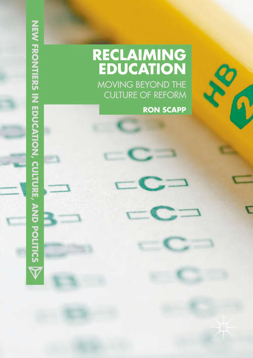 Book cover of Reclaiming Education
