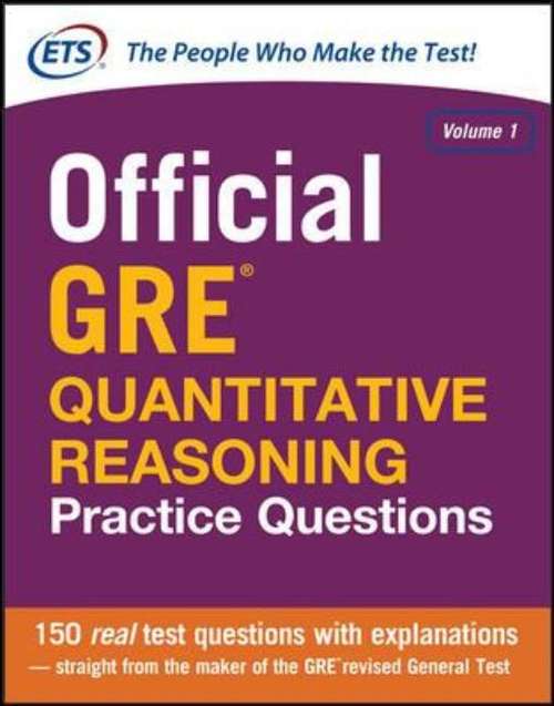 Book cover of Official GRE Quantitative Reasoning: Practice Questions, Volume 1