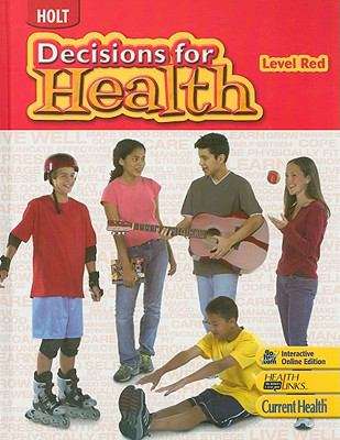 Book cover of Holt Decisions for Health: Level Red