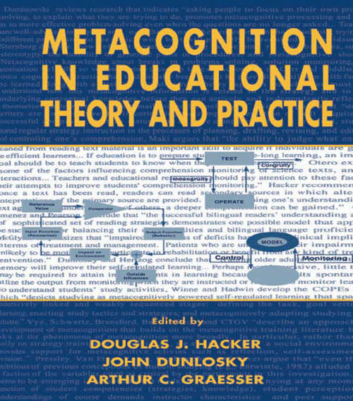 Metacognition in Educational Theory and Practice (Educational Psychology Series)