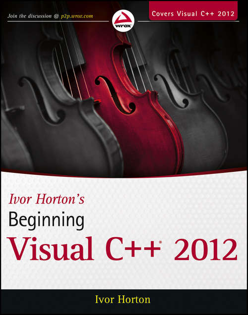 Book cover of Ivor Horton's Beginning Visual C++ 2012