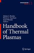 Handbook of Thermal Plasmas