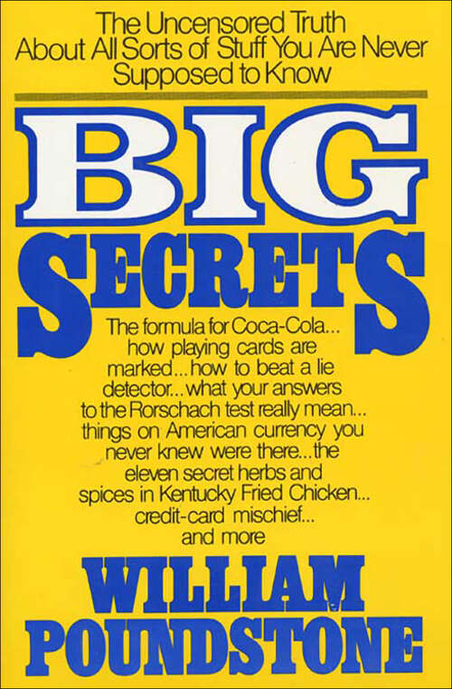 Book cover of Big Secrets: The Uncensored Truth about All Sorts of Stuff You Are Never Supposed to Know