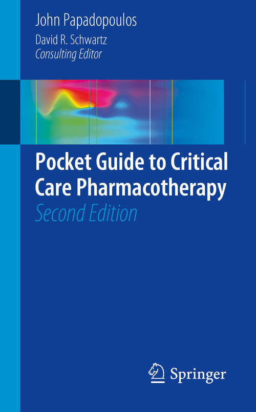 Book cover of Pocket Guide to Critical Care Pharmacotherapy