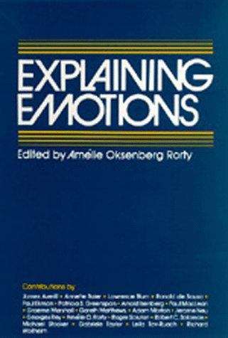 Book cover of Explaining Emotions