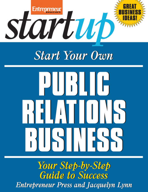 Book cover of Start Your Own Public Relations Business
