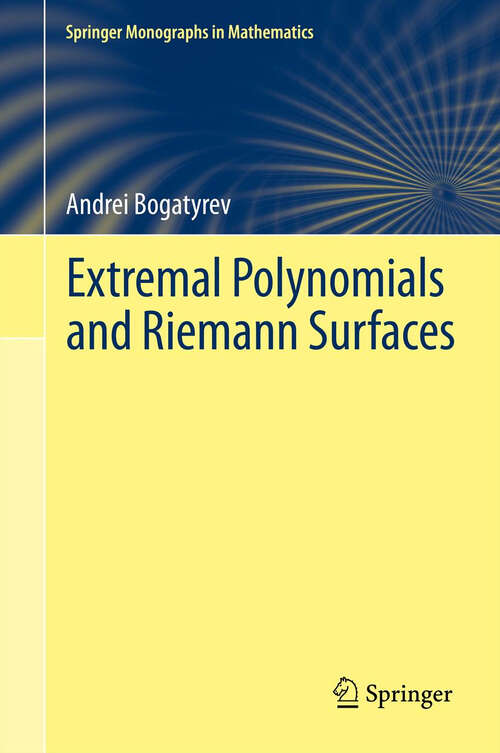 Book cover of Extremal Polynomials and Riemann Surfaces