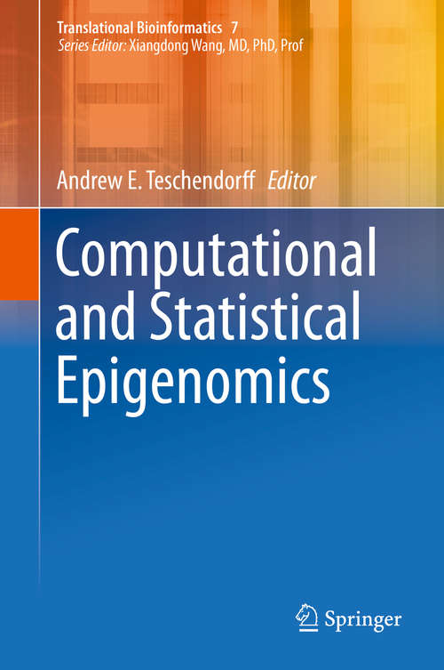 Book cover of Computational and Statistical Epigenomics