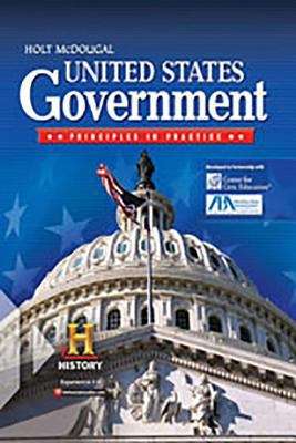Book cover of United States Government: Principles in Practice